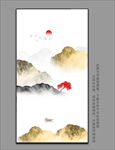 玄关水墨挂画