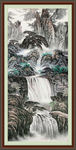 竖幅中国画
