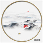 水墨山