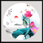 荷花装饰画