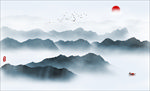 水墨山水画