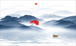 水墨山水画