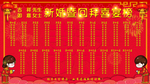 新婚喜宴榜牌桌榜PSD模板