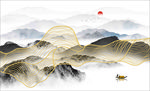 线条水墨画