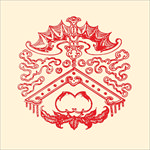 蝙蝠花纹