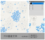 田园花纹通道图片