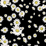 四方连续数码印花小碎花小雏菊
