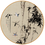 新中式水墨竹子装饰画