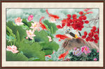 国画荷花