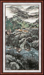 中堂画山水