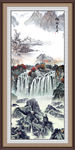 竖幅山水画