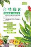 合理膳食海报