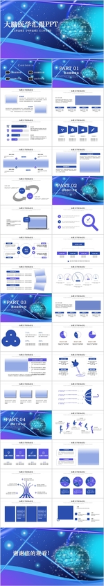 大脑医疗科技研究汇报总结PPT