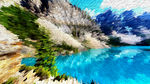 油画 山水