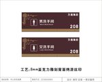 洗手间牌