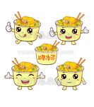 卡通烤冷面