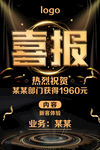 黑金喜报设计