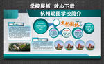 学校展板 文明校园 学校简介