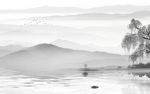 爆款 山水画背景 TIF分层
