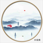 西湖山水画