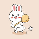 可爱卡通兔子元素