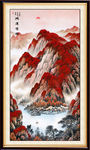 竖幅山水画