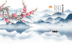 喜上眉梢背景墙