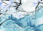 山水背景墙