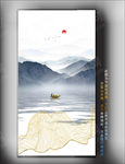 玄关线条山水