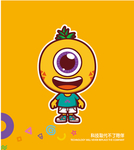 黄色卡通小人