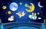 3D星空美梦成真背景墙
