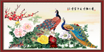 孔雀牡丹图