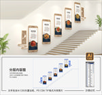 饭店楼梯文化墙