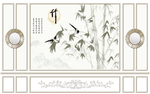 水墨竹子背景