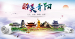 青阳醉大美卫生文明城市海报