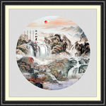圆形国画