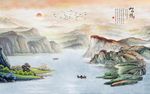 水墨河山