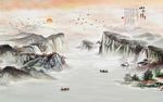 水墨山水画