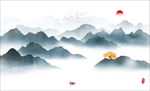 新中式山水画