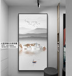 山水画 水墨山水 山水玄关画