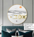 山水 山水画 圆形山水画