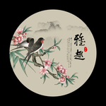 新中式花鸟工笔画