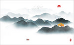 水墨山水画