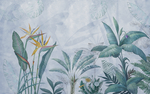 热带植物背景装饰画