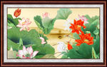 国画荷花