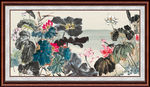 国画荷花