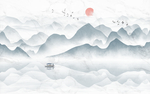 写意山水背景图壁纸
