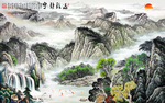 山水壁画