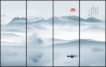 新中式山水画