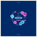 蓝玫瑰生日蛋糕方盖